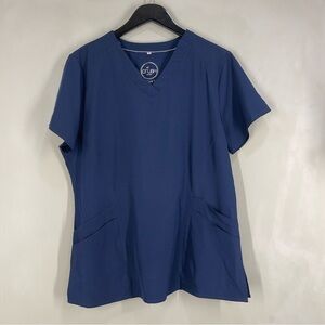 Crush Scrub Blue Navy Women’s Top